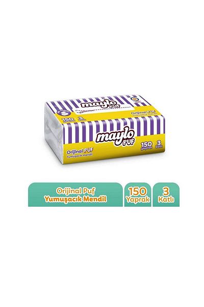 Levent Kılıç Ticaret 4 Pack Maylo Puff Wipes 150 Pieces (150 Pieces*4)