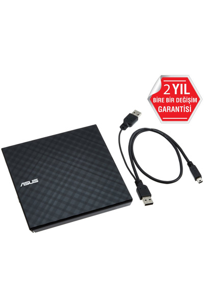 ASUS Sdrw-08D2S-U Lite, USB 2.0, External, Black, Slim, Optical Reader/Writer