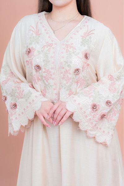 IKKXA Modern Embroidered Jalabiya