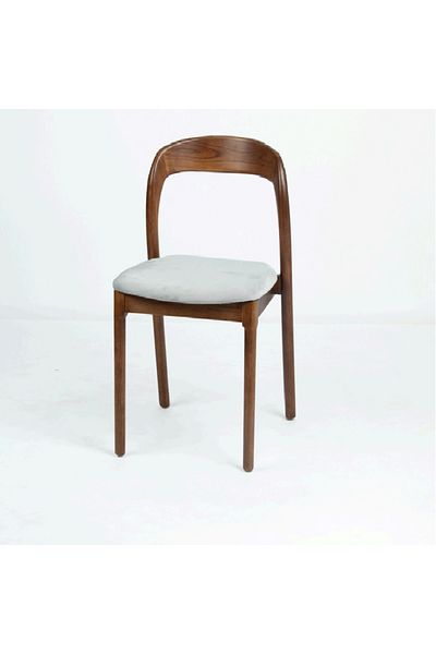 rexa Solid Wood Dining Chair Home Study Conference Back Chair Log Style Casual Coffee Restaurant Chair
