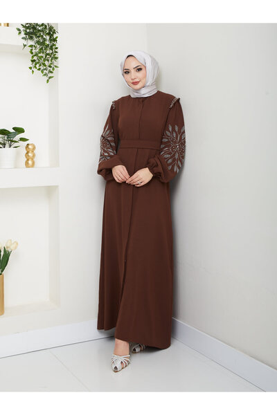 MY QILAM Number 10 Fashion Women &Apos; S Prayer Dress Ferace Brown