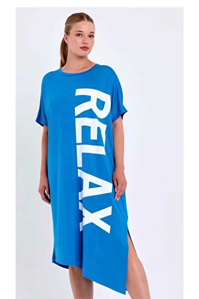 NÜANS MODA Plus Size Modal Dress