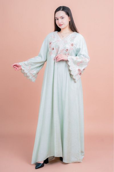IKKXA Modern Embroidered Jalabiya