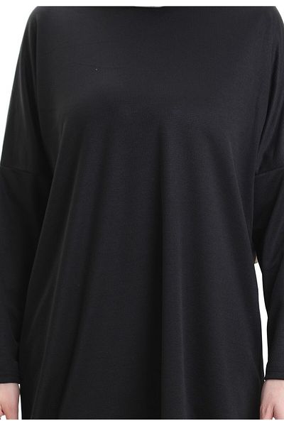 RESPİRO Bat Sleeve Basic Casual Cut Seasonal Tunic,Large Size Women's Tunic