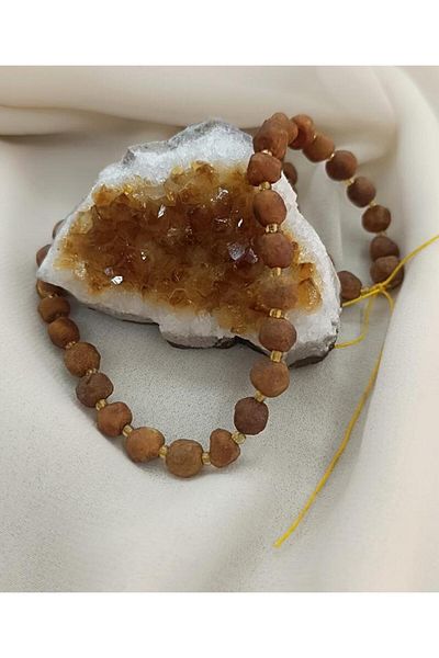 Hd Marketim Necklace Fossil Amber Amber Natural Stone Adjustable Rope Adult Necklace