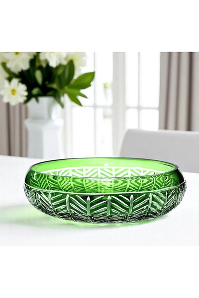 Akden Kristal Crystal Cut Decor Tina Glass Bowl