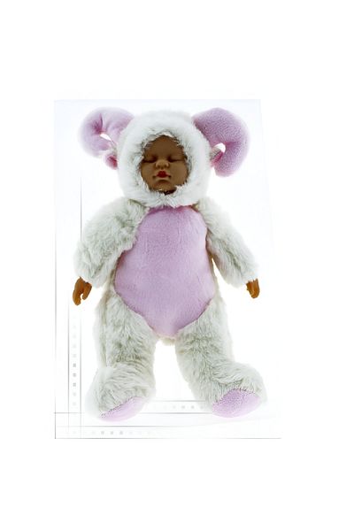 rexa Lucky Doll Sleeping Baby in Animal Costume – Soft Plush Toy for Kids (34cm)