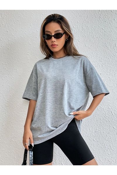 Boi Μπλουζάκι Flat Basic για γυναίκες και άνδρες Oversize Salas Boyfriend