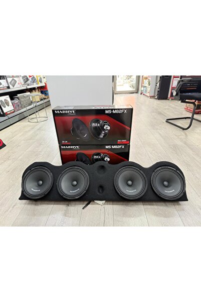 Massive MS-M82FX ÜNİVERSAL DİK CADDE TİPİ PANDİZOTLU TANESİ 400W-150W RMS 20CM 2TK OTO MİDRANGE HOPARLÖR