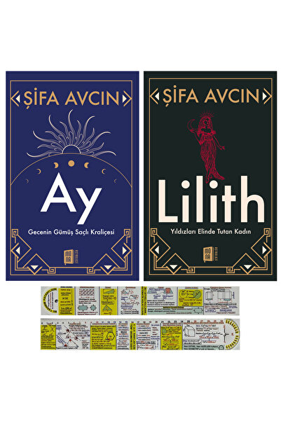 Mona Kitap Şifa Avcın 2 Kitap / Ay - Lilith + Mat. Öğreten Cetvel