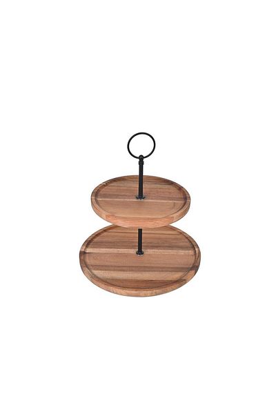 Altabi Akasya 2 Tier Presentation Rack Decorative Tiered Cookie Rack