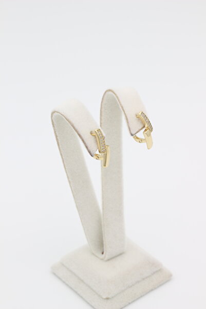 XUPING JEWELRY Stil Incisi/ 14 Ayar Altın Kaplama Çakra Zirkon Taşlı Küpe