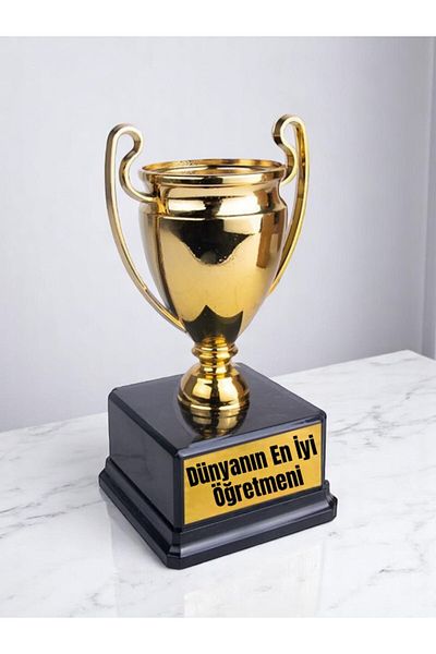 lili hediyelik World's Best Teacher Printed Award Cup 23 cm Souvenir for Teacher