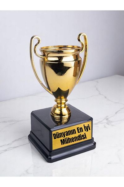 lili hediyelik World's Best Engineer Printed Award Trophy 23 cm Engineer Souvenirs