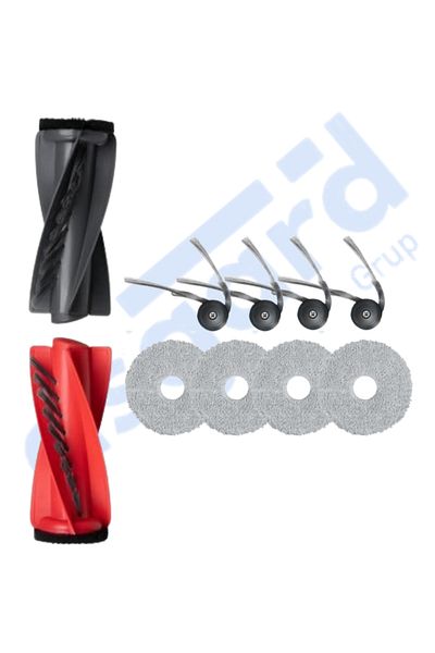 Asgard Grup Roborock Qrevo Curv Compatible 1 Main Brush 4 Side Brushes 4 Mops