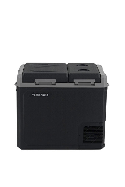 tecnopoint 220 VOLT ADAPTÖR HEDİYELİ 50lt Çift Bölmeli Çift Beyin Yeni Nesil Araç Oto Buzdolabı
