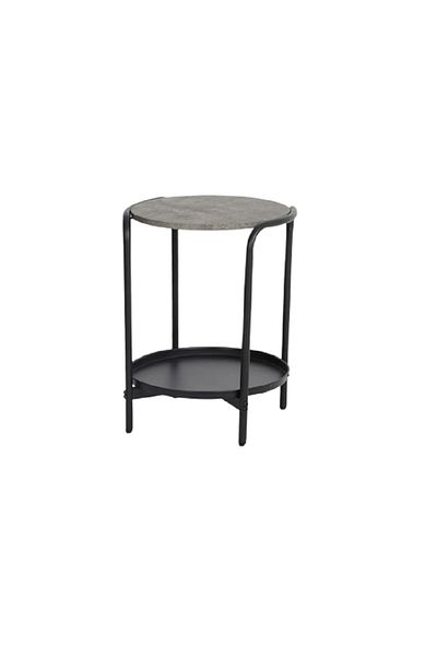 rexa Natural Wood Top With Black Metal Frame Simple