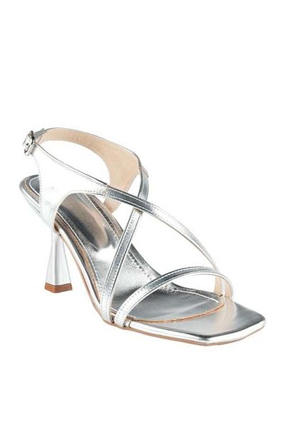 KİNDEP Kindep London&London 25y.203 Sandale de damă cu toc SILVER