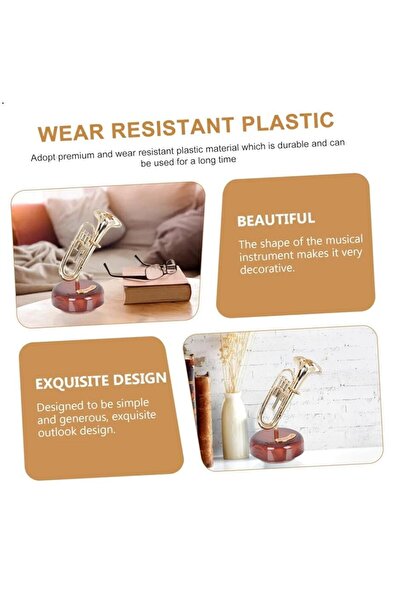 Generic Saxophone Music Box Figurine – Rotating Classical Melody Ornament for Home & Desk Decor Gift