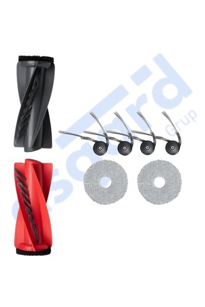 Asgard Grup Roborock Qrevo Curv Compatible 1 Main Brush 4 Side Brushes 2 Mops