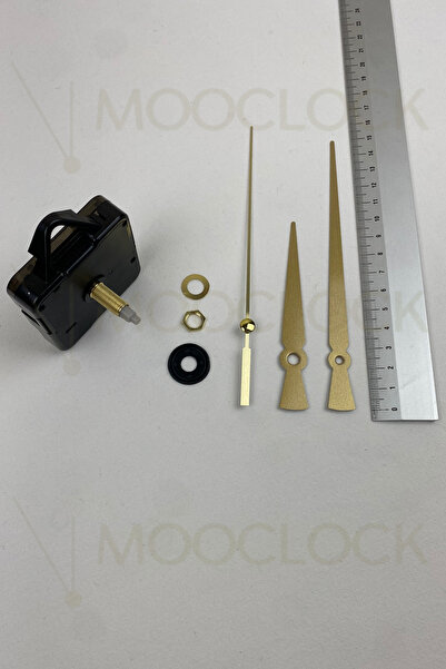 MOOCLOCK Saat Makinesi, Akar Sessiz Duvar Saati Mekanizması, 22 MM şaft, Akre...