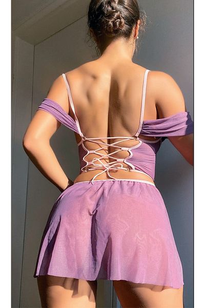 DEFNADA Purple Fancy Cleopatra Costume