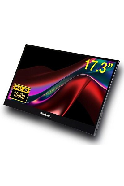 Verbatim 17.3" IPS DOKUNMATIK PMT-17 6MS HDMI USBC TAŞINABİLİR MONİTÖR 1920X1080