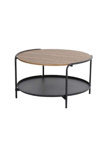 rexa New Design Wood Round Metal Coffee Table