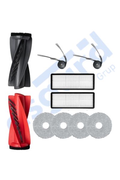 Asgard Grup Roborock Qrevo Curv Compatible 1 Main Brush 2 Side Brushes 2 Filters 4 Mops