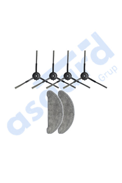 Asgard Grup Roidmi Eve - 4 perii laterale compatibile cu Eve Plus 2 mopuri