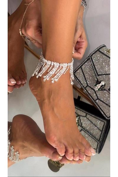 Giydim Gidiyor Osie Crystal Stone Anklet