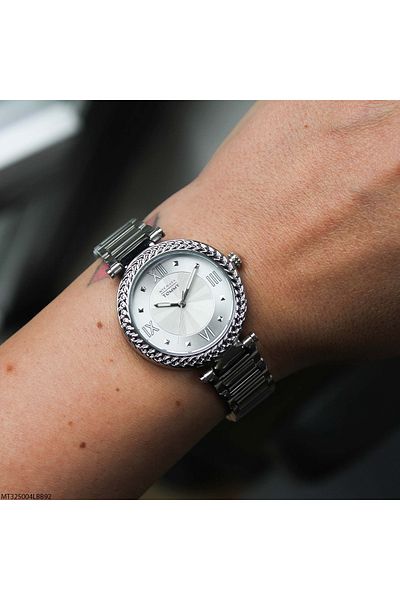MICHAEL TOMMY Mt325004Lbb92 Women Wrist Watch with Steel Band