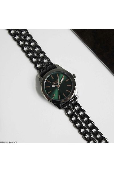 MICHAEL TOMMY Mt325001Lgryy03 Women's Wrist Watch with Steel Band