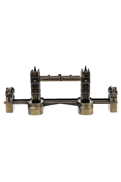 Generic Retro Bronze London Tower Bridge Model – Mini Landmark Sculpture for Home, Office & Souvenir Gift