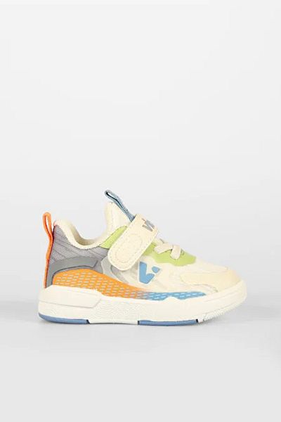 Vicco Daphne Phlon Light Sole Velcro Kids Sneaker Beige