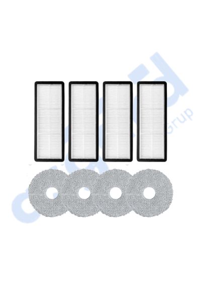 Asgard Grup Roborock Qrevo Curv Compatible 4 Filters 4 Mops