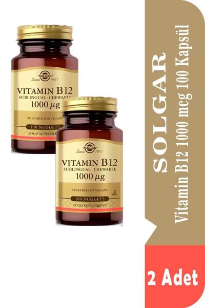 Solgar Vitamin B12 1000 Mcg 100 Tablet 2 Adet