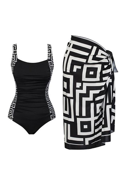 SAILOR moda Pareolu Square Neck Swimsuit