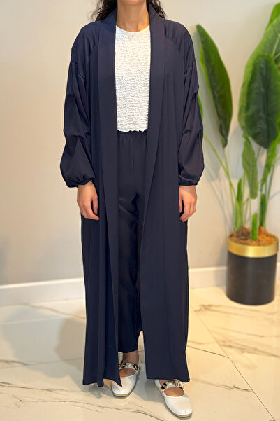 Ceremony Cupra υφασμάτινα μανίκια Kaftan 58102 Navy Blue