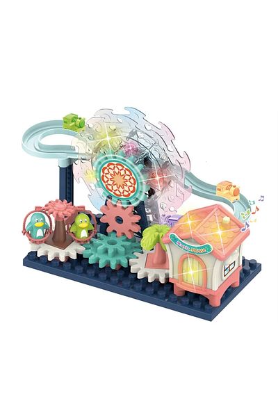 rexa Educational Toys for Children Building Block Track Gear