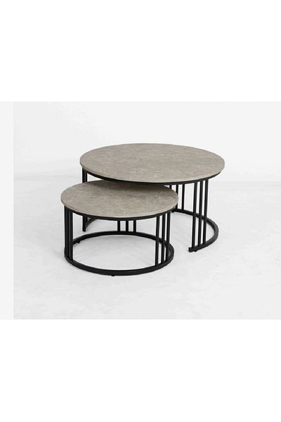 rexa New Metal Indoor Display Coffee Table Multi-layer Gold and Black Display Stand Table