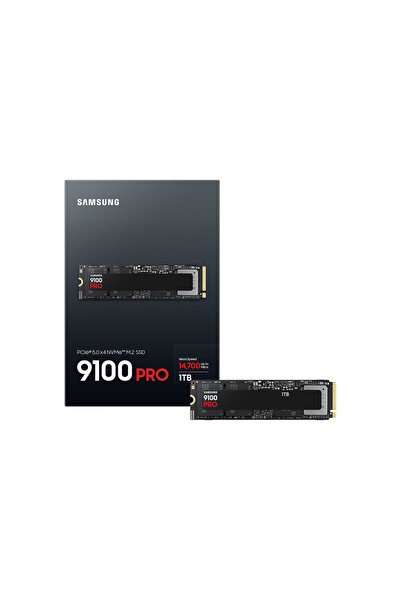 Samsung MZ-VAP1T0BW, 9100 PRO, 1TB, 14700/13300, Gen5, NVMe PCIe M.2 2280, SSD (Türkiye Distribütörü