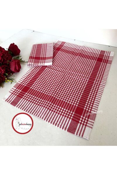 Gelincimherşey 2-компонентна кухненска кърпа с тартанов мотив