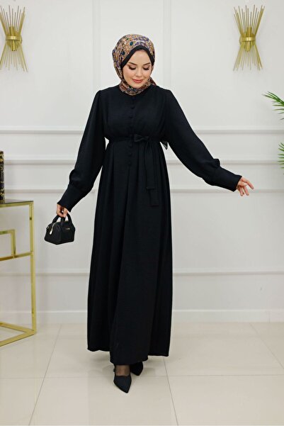 VALENS BOUTİQUE Υφασμάτινο Φόρεμα Τσελάτικο με Κουμπιά Sıla