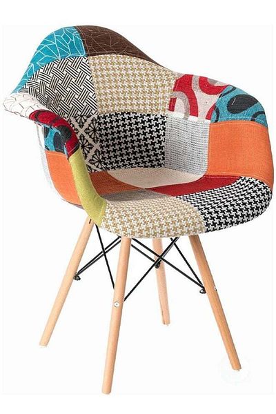 Taimi Modern Dining Chair Fabric Colorful Armchair For Living room