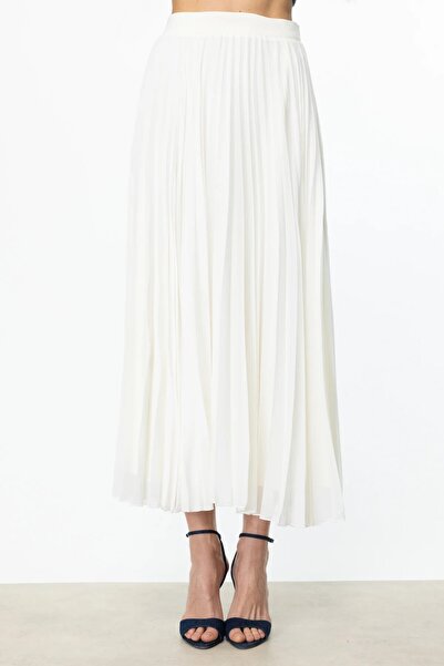 Ekol Pleated Maxi Length Tulle Skirt 1086-25