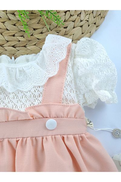 Butik Girl / Baby Summer Powder Pink Lace Dress Holiday Dress Premium Quality