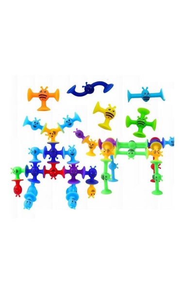 rexa مجموعة ألعاب النحلة الصغيرة ذات أكواب الشفط