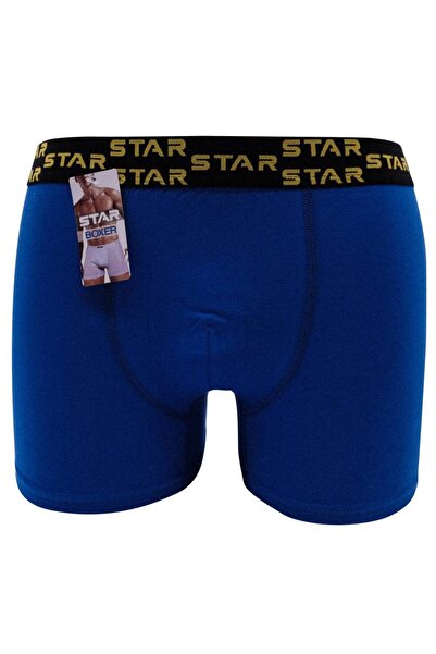 Star Men's Blue Lycral Boxer with Waist Belt
