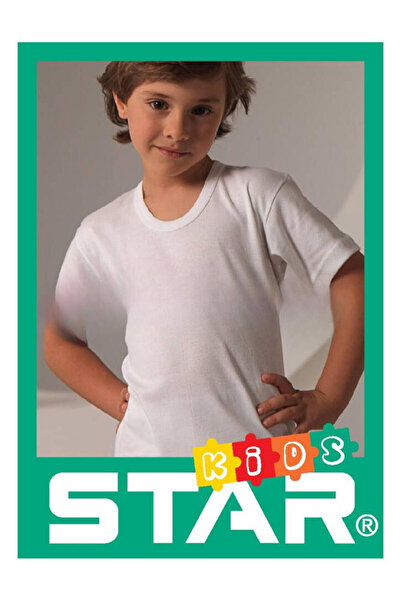 Star 3-Piece Boy's Pure Cotton Open Collar T-Shirt (Fanila)